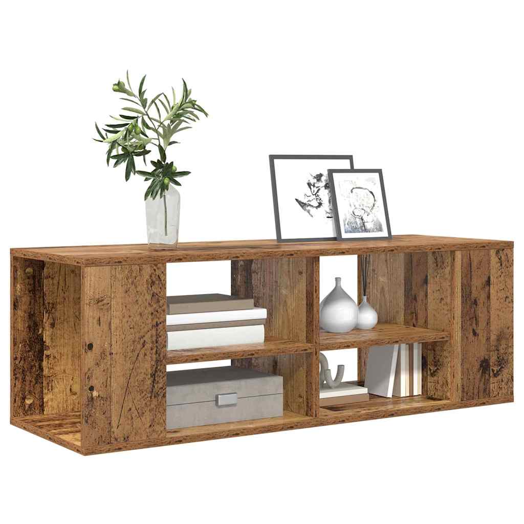 Wandmontierter TV Schrank Wandmontiert Altholz 102 x 35 x 35 cm