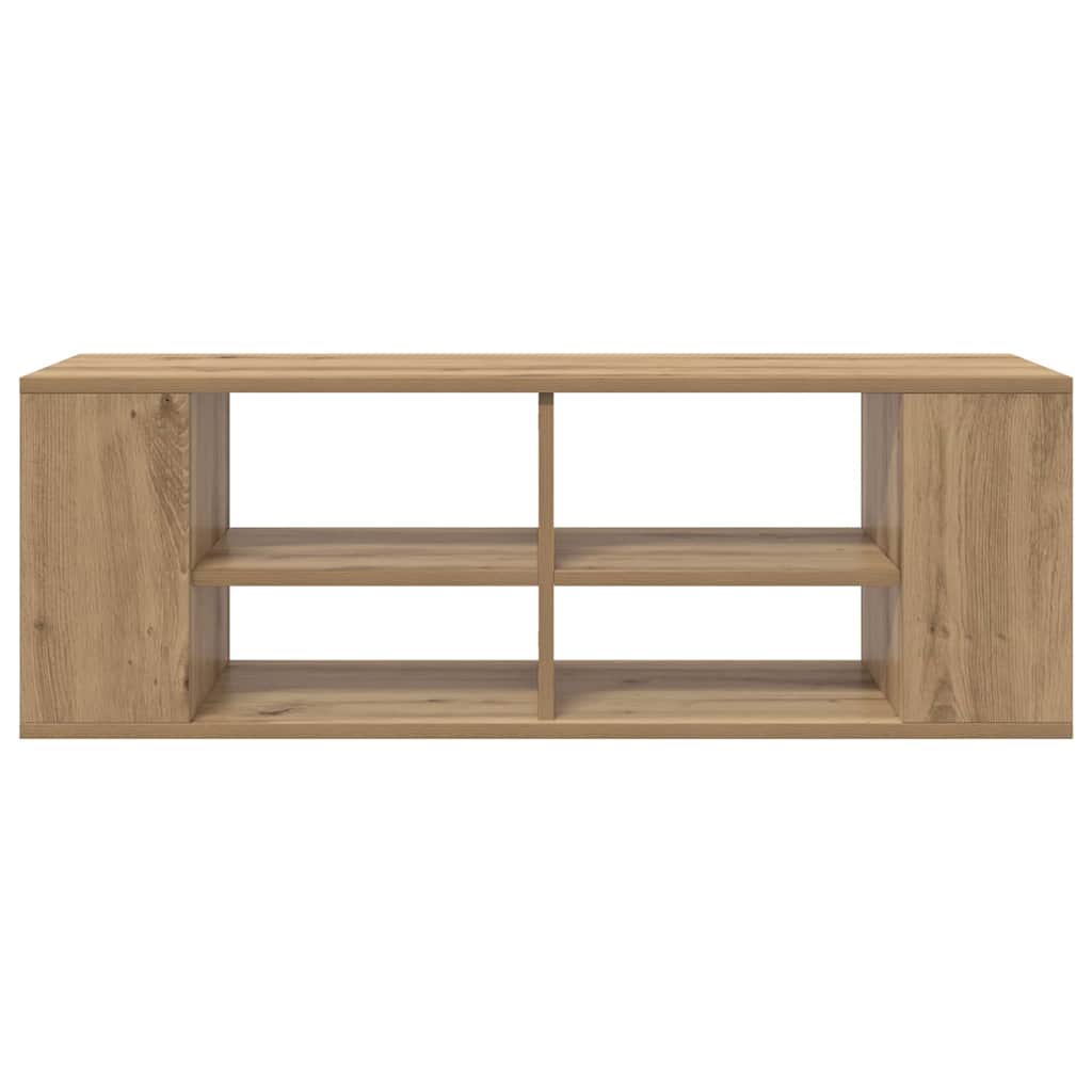 Wandmontierter TV Schrank Eiche handwerklich 102 x 35 x 35 cm