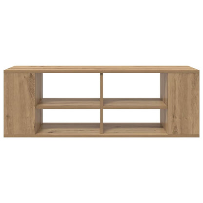 Wandmontierter TV Schrank Eiche handwerklich 102 x 35 x 35 cm