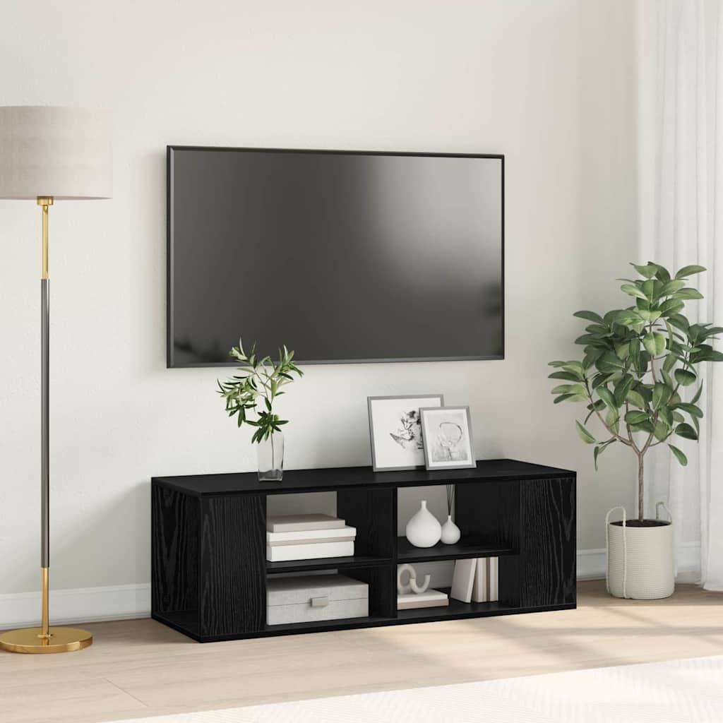 Wandmontierter TV Schrank Schwarze Eiche 102 x 35 x 35 cm