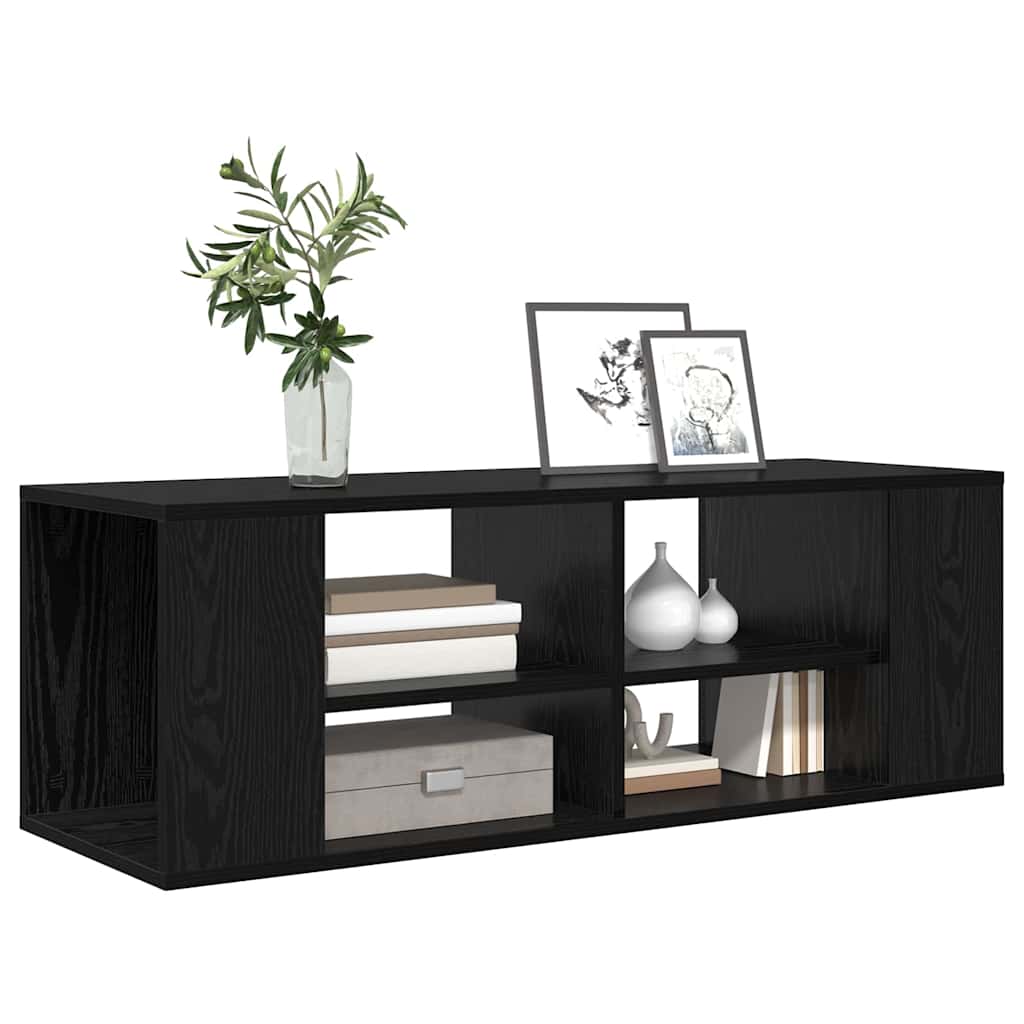 Wandmontierter TV Schrank Schwarze Eiche 102 x 35 x 35 cm
