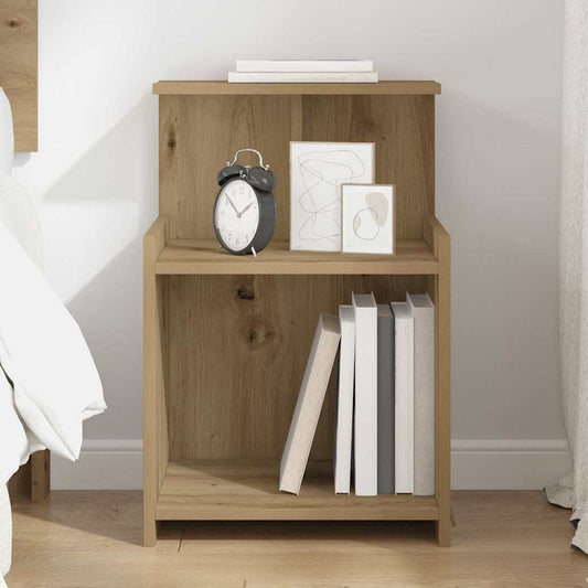 Nachttisch Eiche handwerklich 40 x 35 x 60 cm Holzwerkstoff