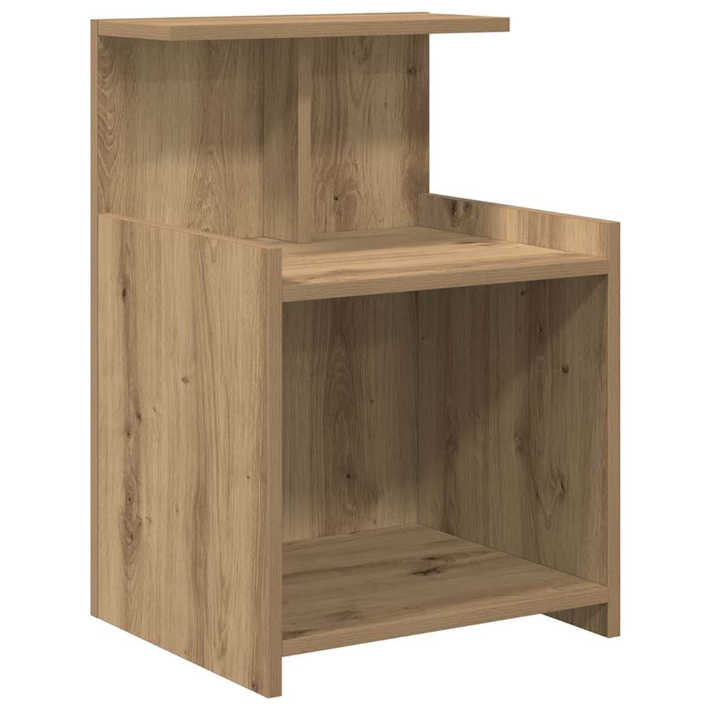 Nachttisch 2 pcs Eiche handwerklich 40 x 35 x 60 cm