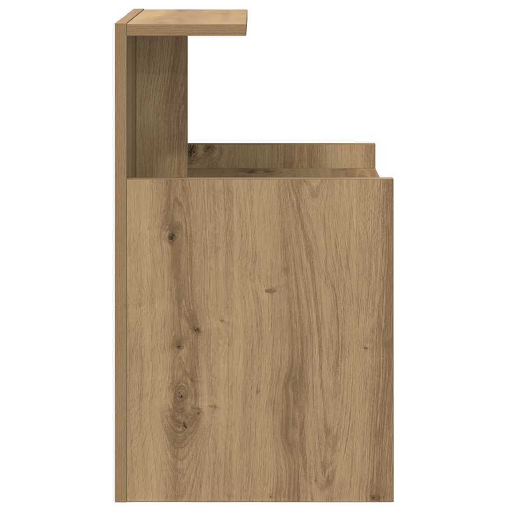 Nachttisch 2 pcs Eiche handwerklich 40 x 35 x 60 cm