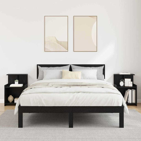 Nachttisch 2 pcs Schwarze Eiche 40 x 35 x 60 cm Holzwerkstoff