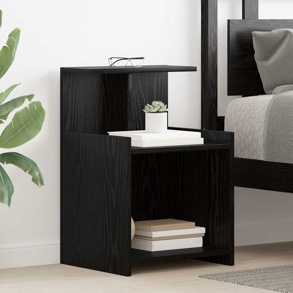 Nachttisch 2 pcs Schwarze Eiche 40 x 35 x 60 cm Holzwerkstoff
