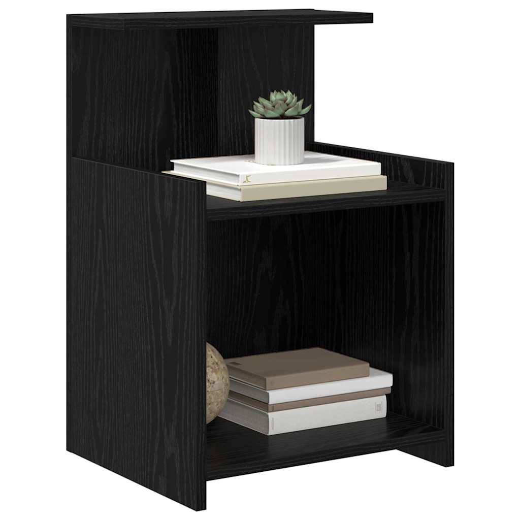 Nachttisch 2 pcs Schwarze Eiche 40 x 35 x 60 cm Holzwerkstoff