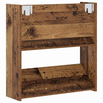 Wandschuhschränke mit Regal Wandmontiert Altholz Holzwerkstoff