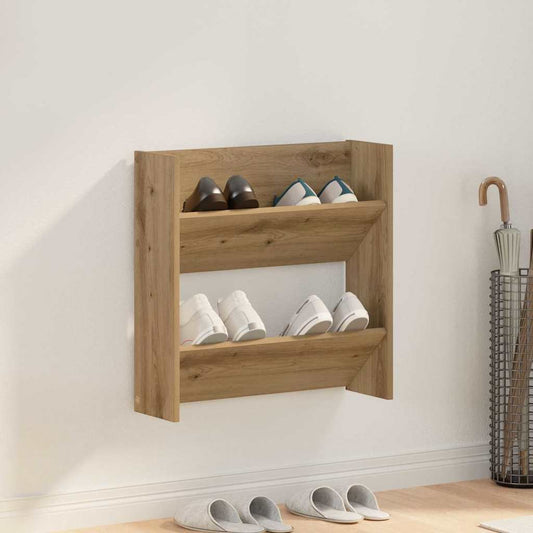 Wandschuhschränke mit Regal Eiche handwerklich Holzwerkstoff