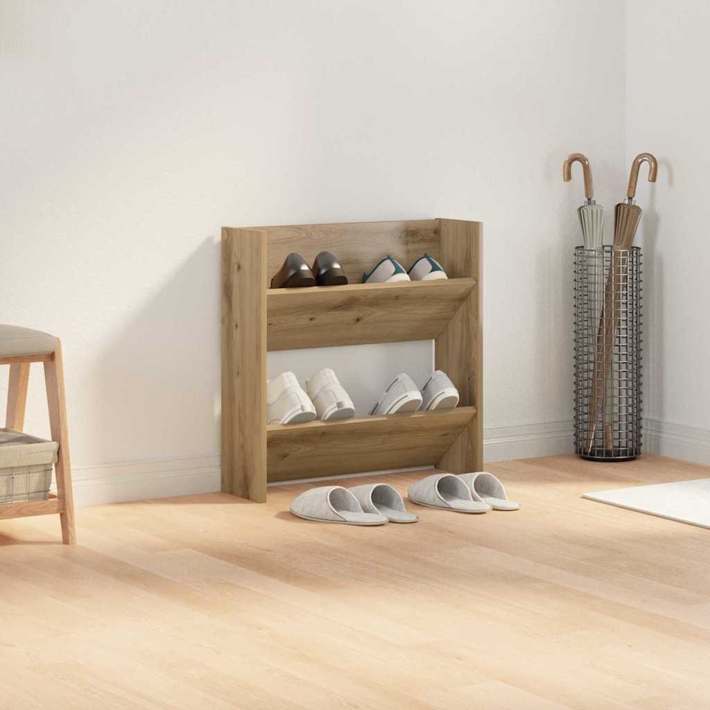 Wandschuhschränke mit Regal Eiche handwerklich Holzwerkstoff