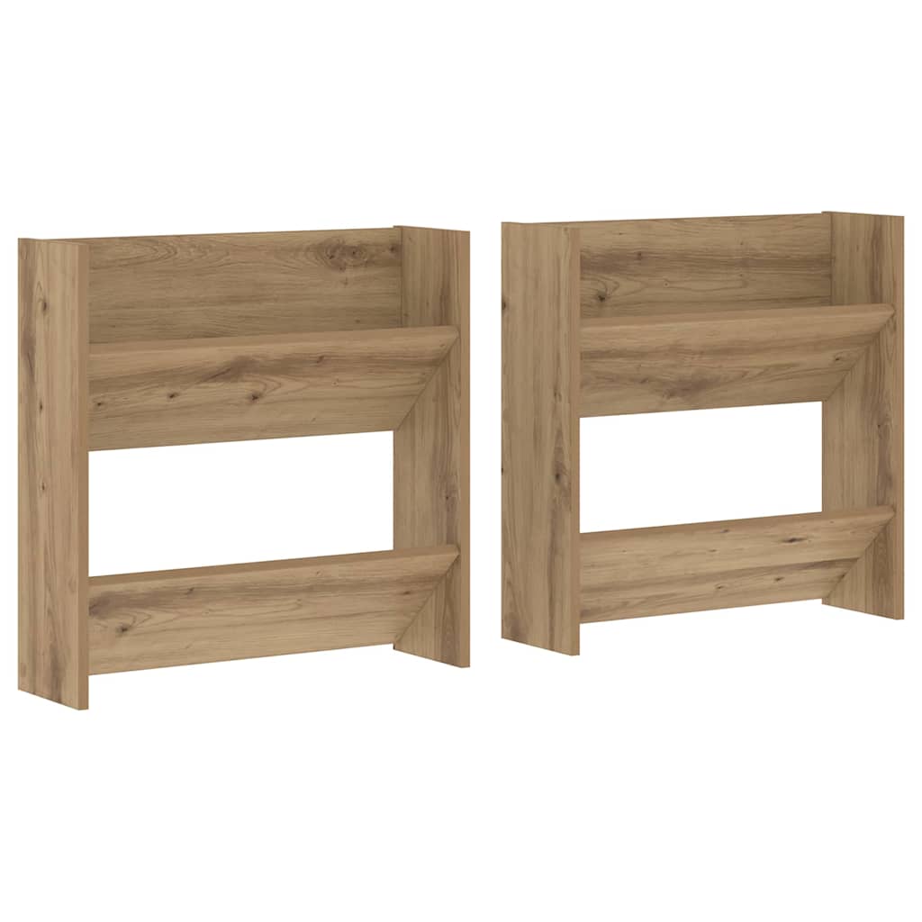 Wandschuhschränke 2 pcs Eiche handwerklich Holzwerkstoff
