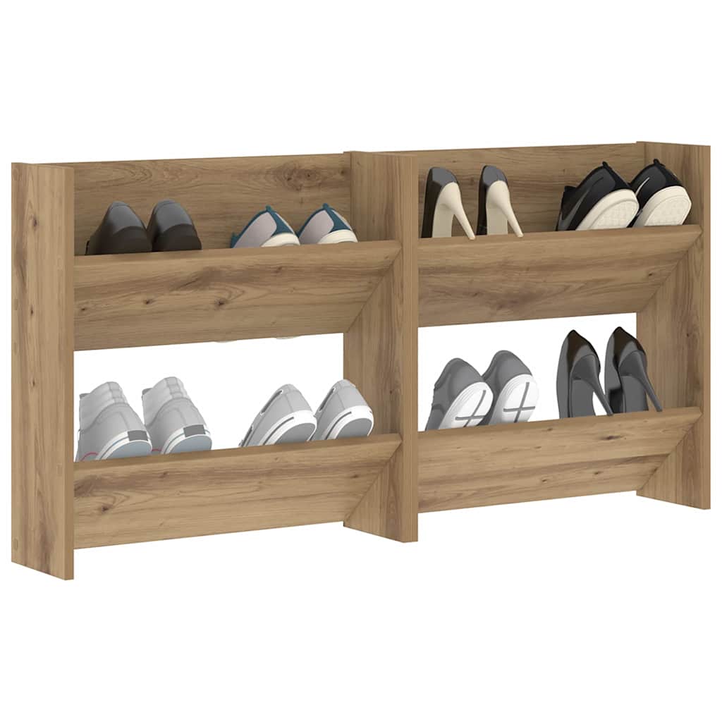 Wandschuhschränke 2 pcs Eiche handwerklich Holzwerkstoff
