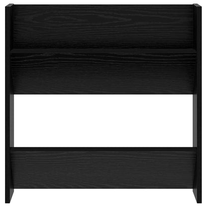 Wandschuhschränke mit Regal 2 pcs Schwarze Eiche Holzwerkstoff