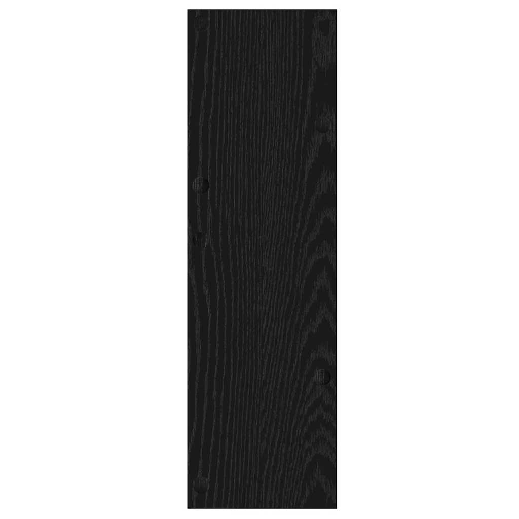 Wandschuhschränke mit Regal 2 pcs Schwarze Eiche Holzwerkstoff