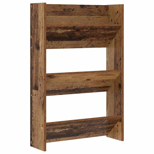 Wandschuhschränke mit Regal Wandmontiert Altholz Holzwerkstoff