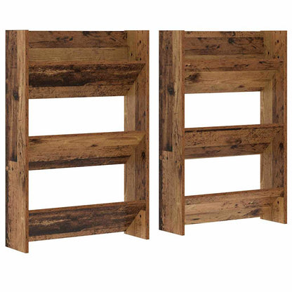 Wandschuhschränke mit Regal Wandmontiert Altholz Holzwerkstoff