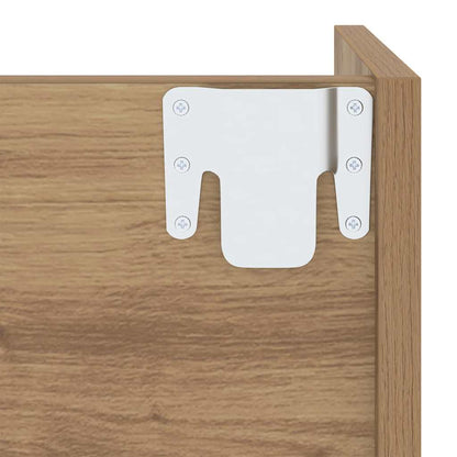 Wandschuhschränke mit Regal Eiche handwerklich Holzwerkstoff