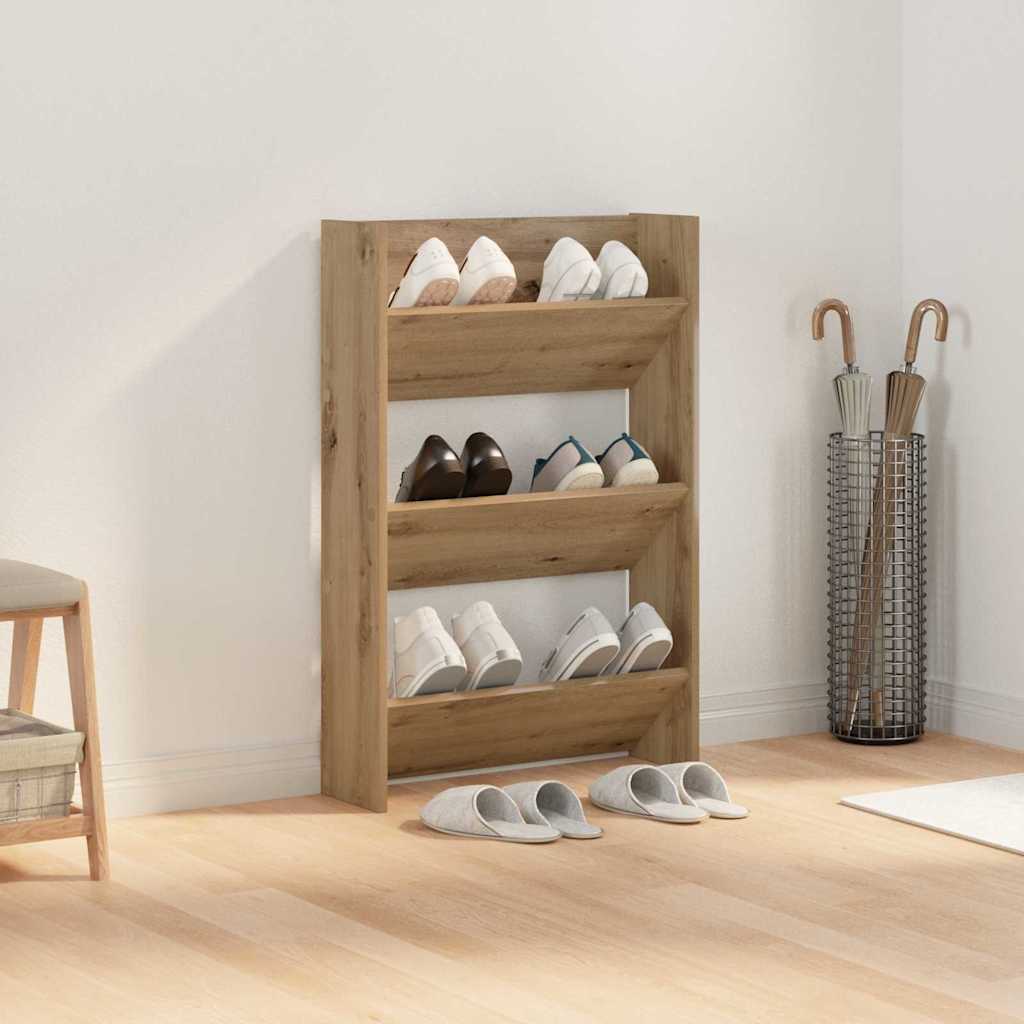 Wandschuhschränke mit Regal Eiche handwerklich Holzwerkstoff