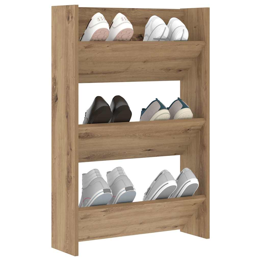 Wandschuhschränke mit Regal Eiche handwerklich Holzwerkstoff