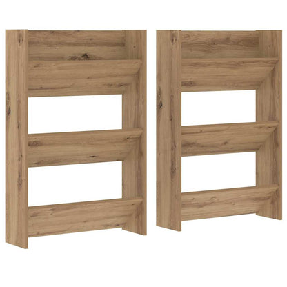 Wandschuhschränke 2 pcs Eiche handwerklich Holzwerkstoff