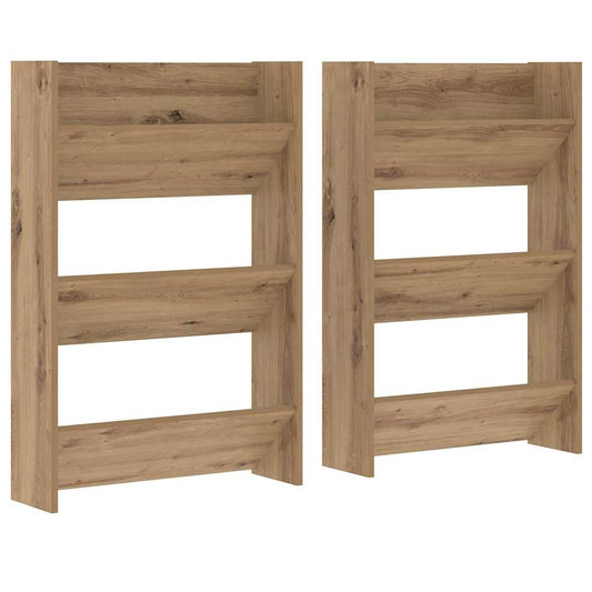 Wandschuhschränke 2 pcs Eiche handwerklich Holzwerkstoff