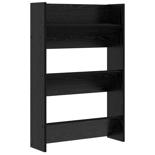 Wandschuhschränke mit Regal Schwarze Eiche Holzwerkstoff