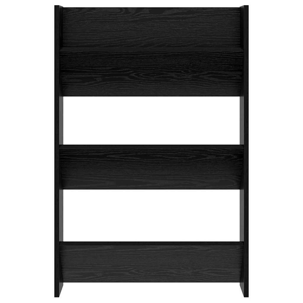 Wandschuhschränke mit Regal 2 pcs Schwarze Eiche Holzwerkstoff