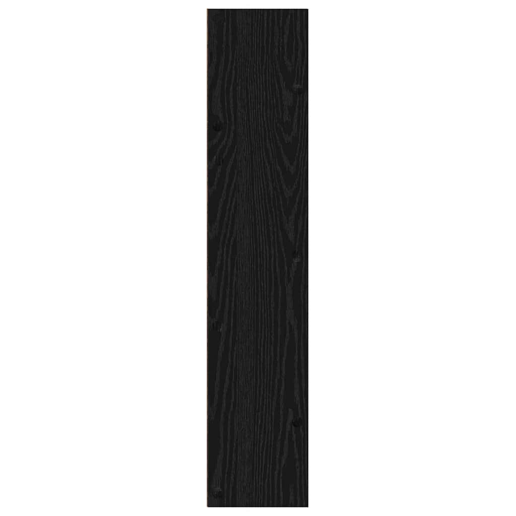 Wandschuhschränke mit Regal 2 pcs Schwarze Eiche Holzwerkstoff