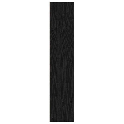 Wandschuhschränke mit Regal 2 pcs Schwarze Eiche Holzwerkstoff