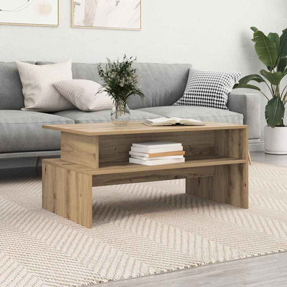 Couchtisch Eiche handwerklich 90 x 55 x 42,5 cm Holzwerkstoff