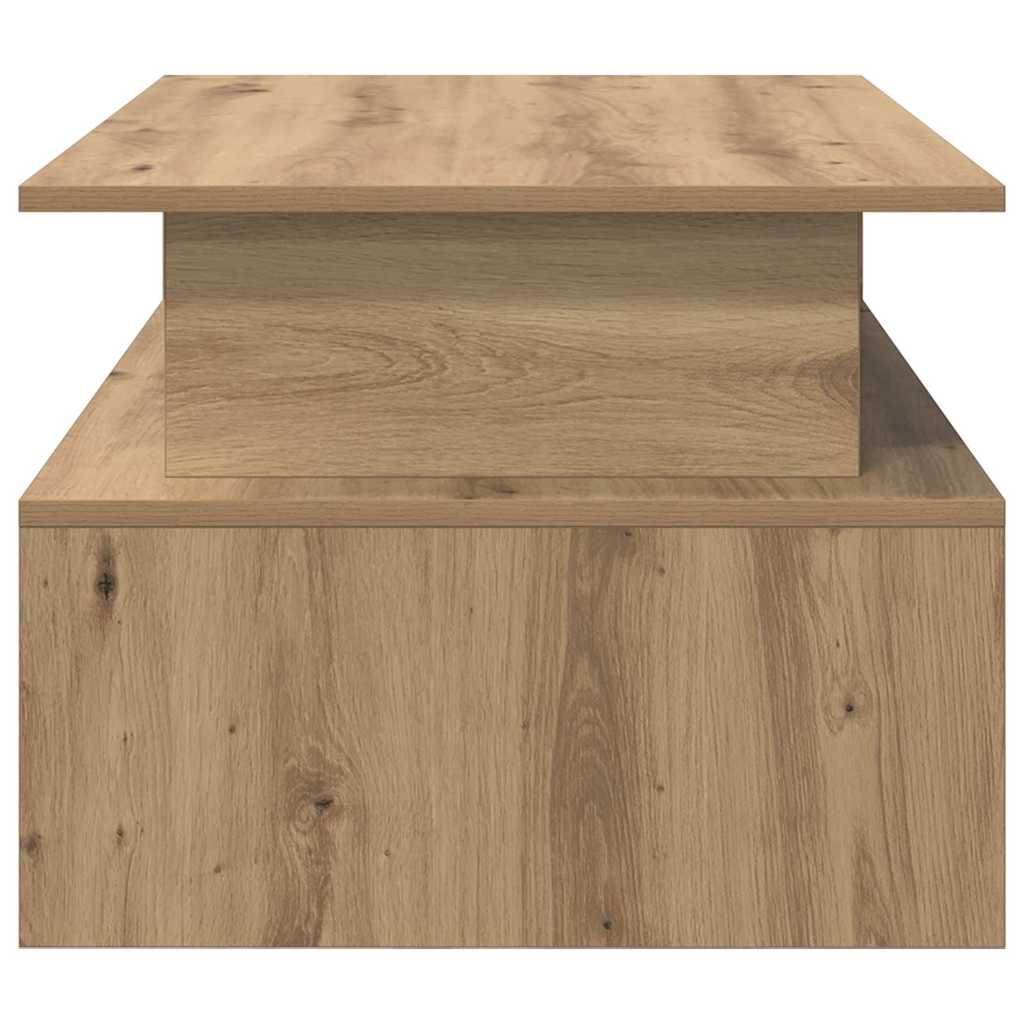 Couchtisch Eiche handwerklich 90 x 55 x 42,5 cm Holzwerkstoff