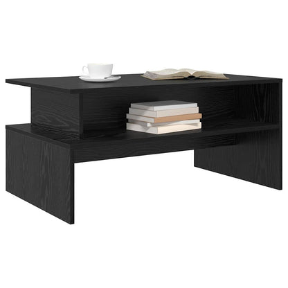 Couchtisch Schwarz Eichen-Optik 90 x 55 x 42,5 cm Holzwerkstoff