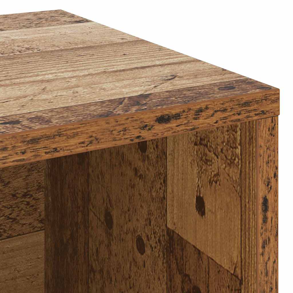 Schuhbank mit Regal Altholz 103 x 30 x 54.5 cm Holzwerkstoff