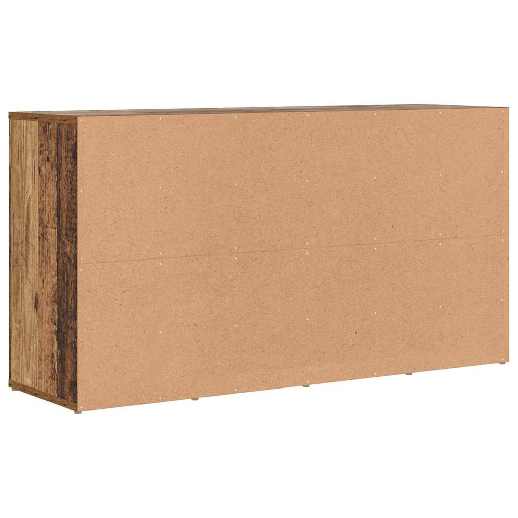 Schuhbank mit Regal Altholz 103 x 30 x 54.5 cm Holzwerkstoff