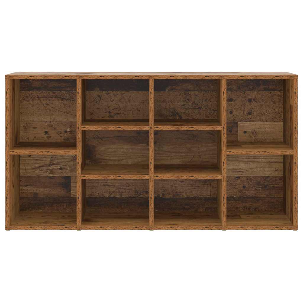 Schuhbank mit Regal Altholz 103 x 30 x 54.5 cm Holzwerkstoff