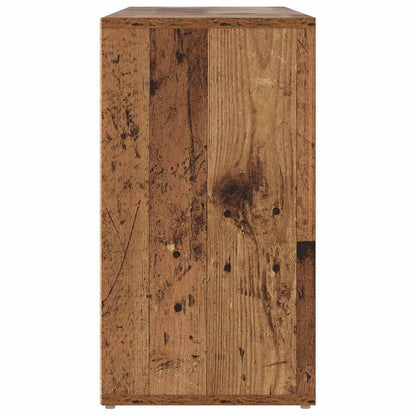 Schuhbank mit Regal Altholz 103 x 30 x 54.5 cm Holzwerkstoff