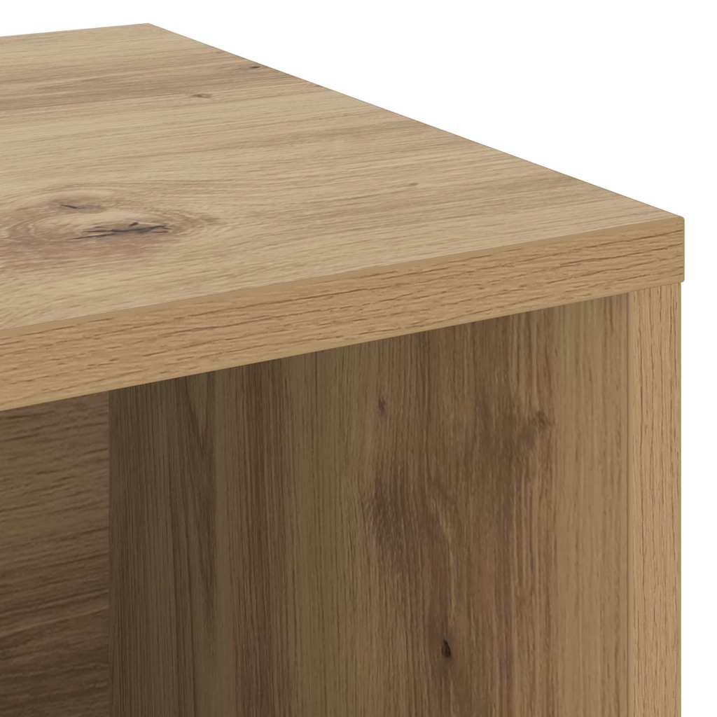 Schuhbank Eiche handwerklich 103 x 30 x 54.5 cm Holzwerkstoff