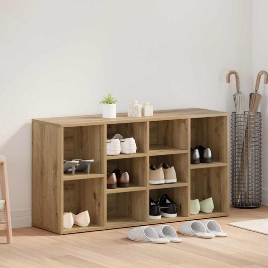 Schuhbank Eiche handwerklich 103 x 30 x 54.5 cm Holzwerkstoff
