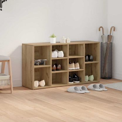 Schuhbank Eiche handwerklich 103 x 30 x 54.5 cm Holzwerkstoff