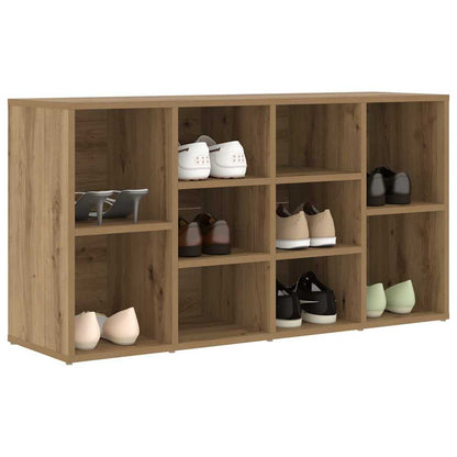 Schuhbank Eiche handwerklich 103 x 30 x 54.5 cm Holzwerkstoff