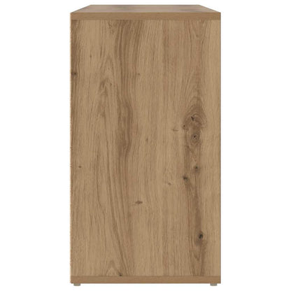 Schuhbank Eiche handwerklich 103 x 30 x 54.5 cm Holzwerkstoff