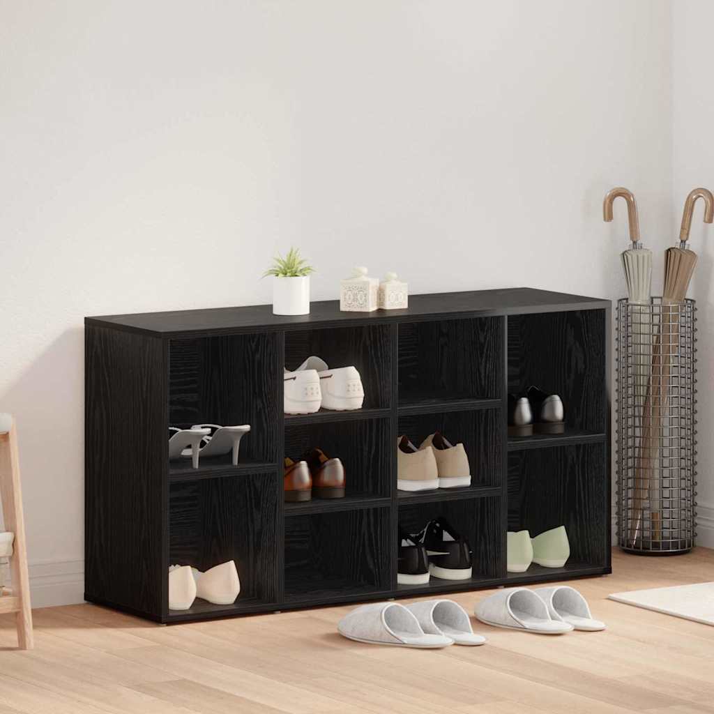 Schuhbank Schwarze Eiche 103 x 30 x 54.5 cm Holzwerkstoff