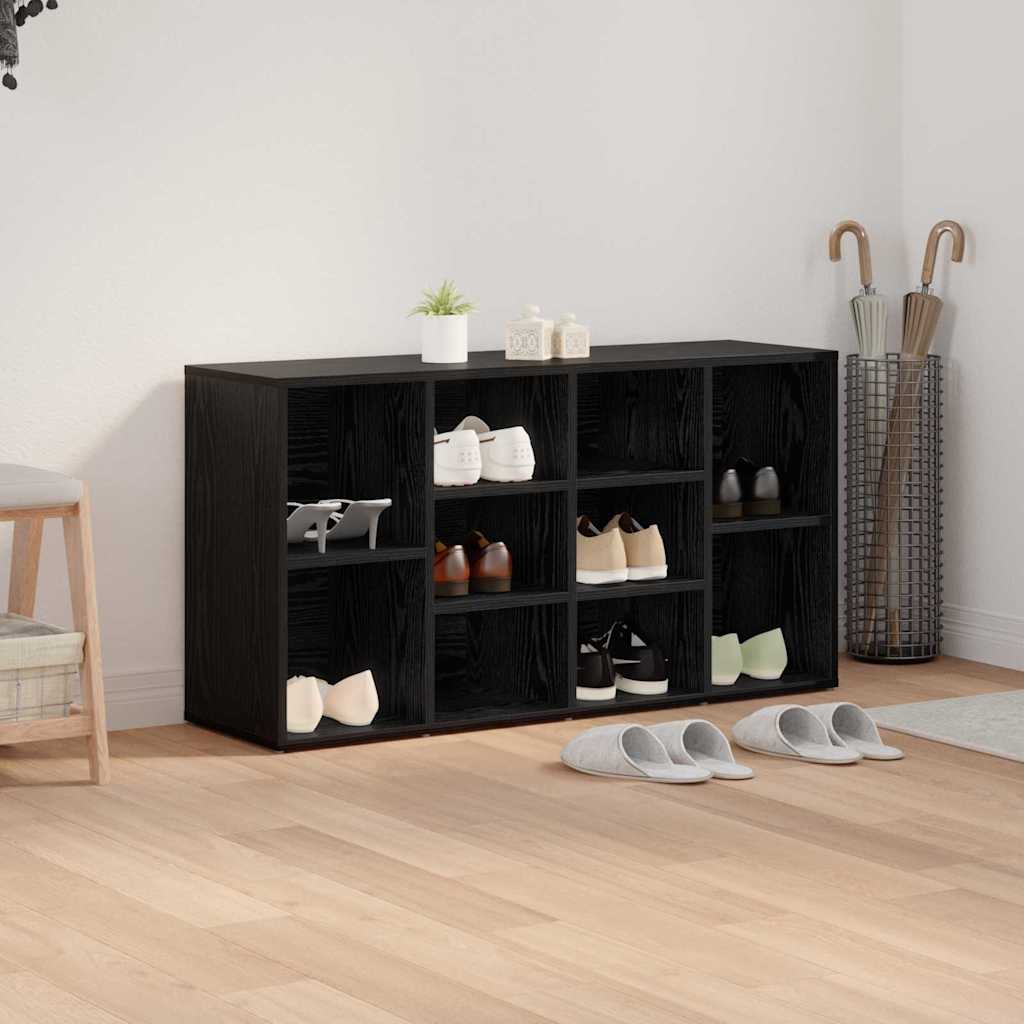 Schuhbank Schwarze Eiche 103 x 30 x 54.5 cm Holzwerkstoff