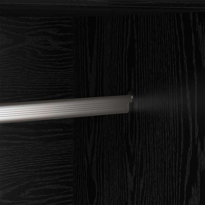Kleiderschrank mit Regal Schwarze Eiche 82,5 x 51,5 x 180 cm