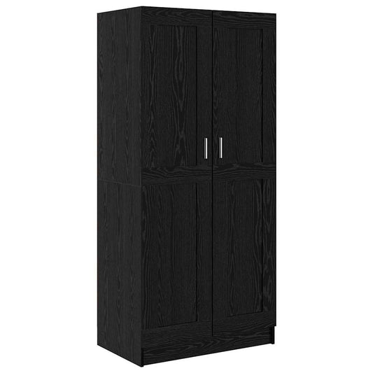 Kleiderschrank mit Regal Schwarze Eiche 82,5 x 51,5 x 180 cm