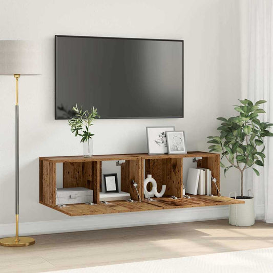 TV-Schränk 2 pcs Mehrfarbig 60 x 30 x 30 cm Holzwerkstoff