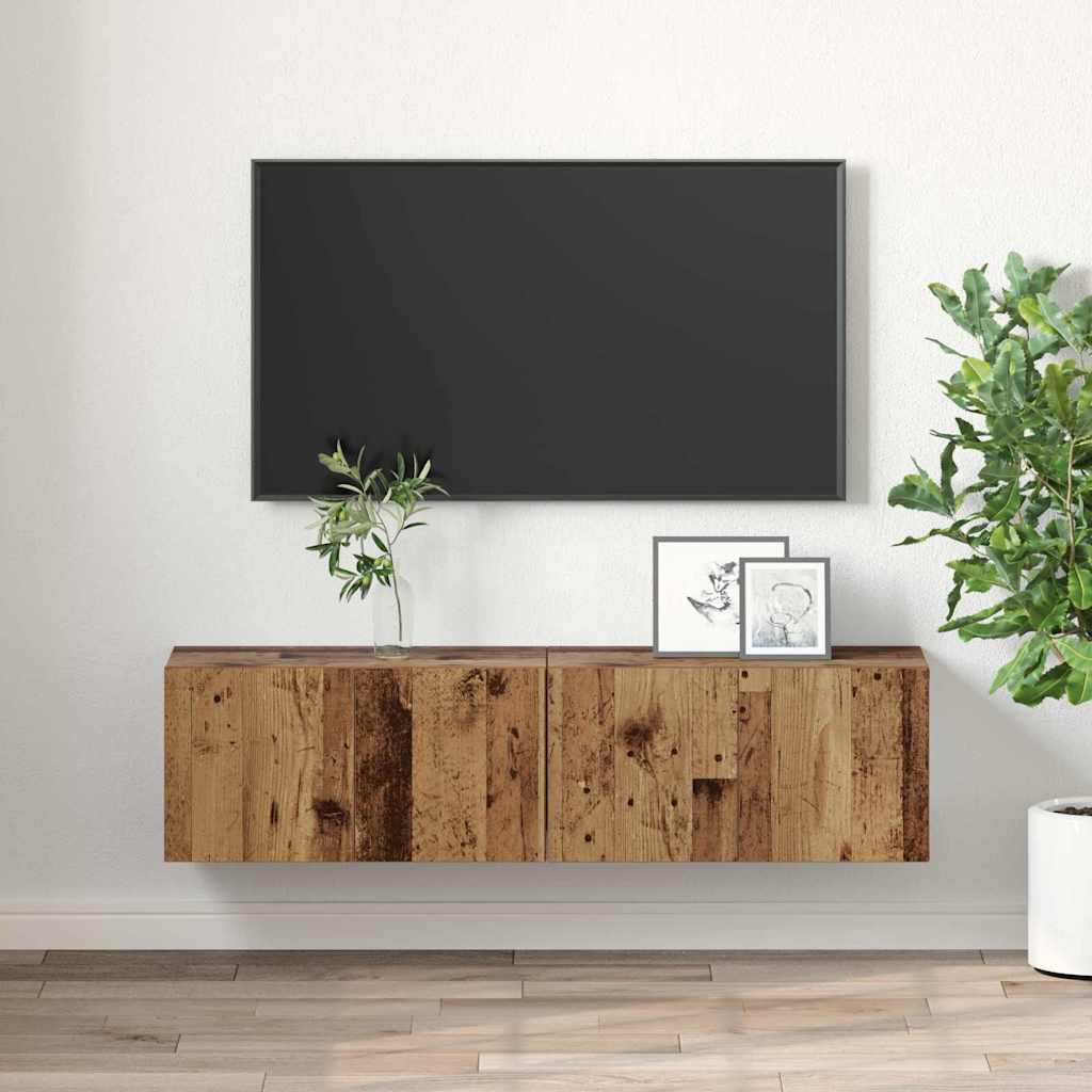 TV-Schränk 2 pcs Mehrfarbig 60 x 30 x 30 cm Holzwerkstoff