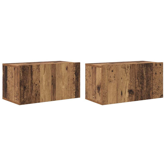 TV-Schränk 2 pcs Mehrfarbig 60 x 30 x 30 cm Holzwerkstoff
