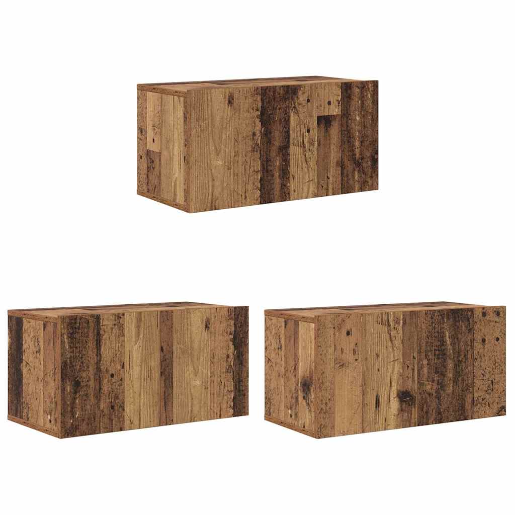 TV-Schränk 3 pcs Braun 60 x 30 x 30 cm Holzwerkstoff
