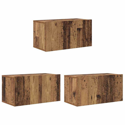 TV-Schränk 3 pcs Braun 60 x 30 x 30 cm Holzwerkstoff